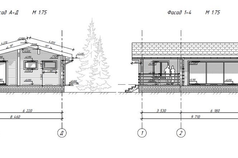 проект дома из бруса №947 проект дома из бруса №947