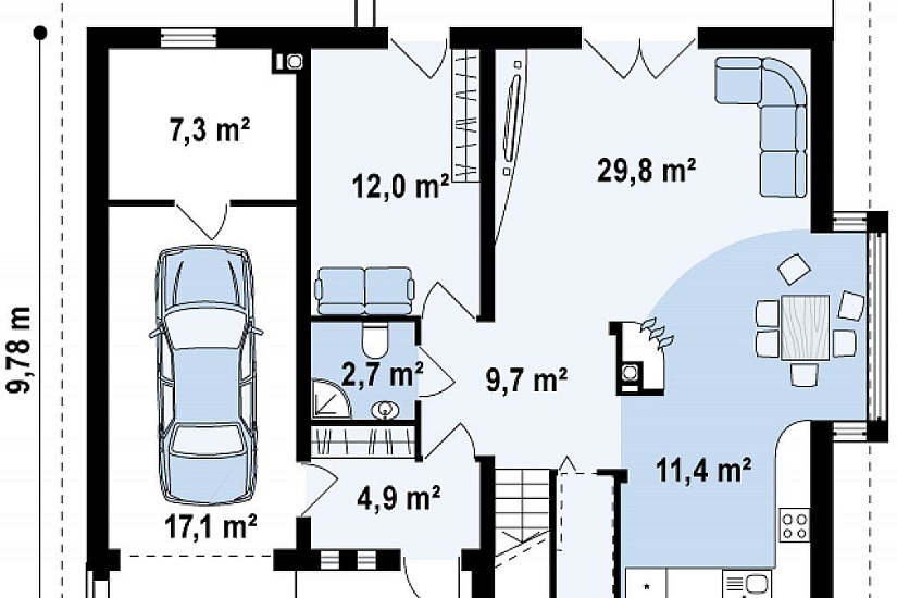 ДОМ ИЗ ГАЗОБЕТОНА ГД-166