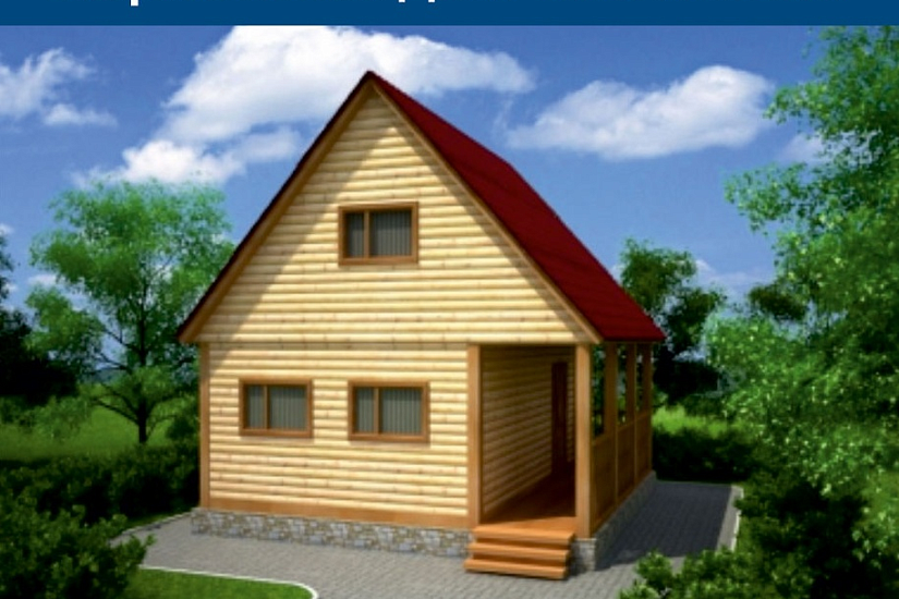 Каркасный дом 6х6 К1П10