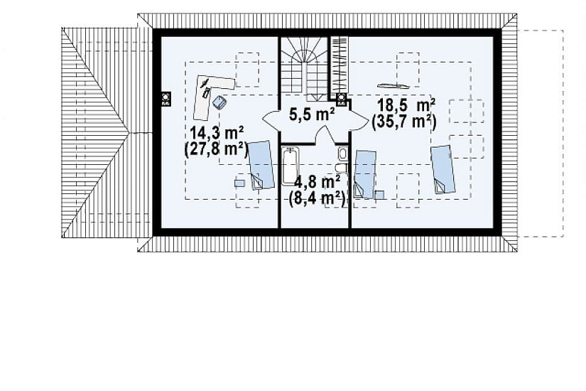 ДОМ ИЗ ГАЗОБЕТОНА ГД-172в