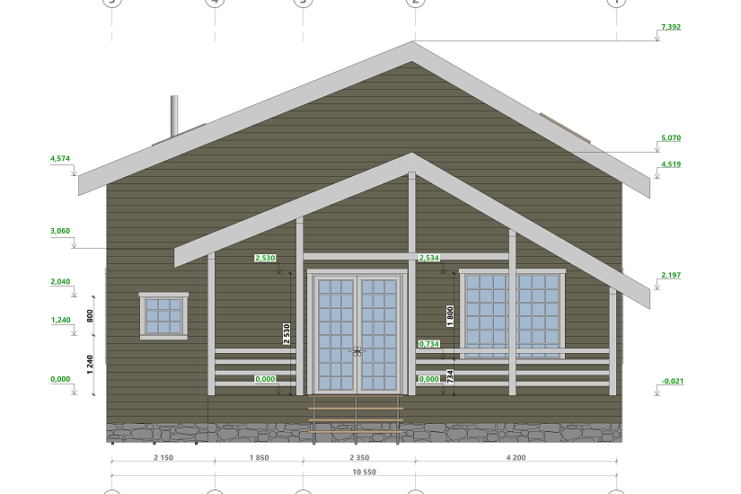 Дом-1эт-с-мансардой-каркас-300мм-10550х10500мм-КР Дом-1эт-с-мансардой-каркас-300мм-10550х10500мм-КР