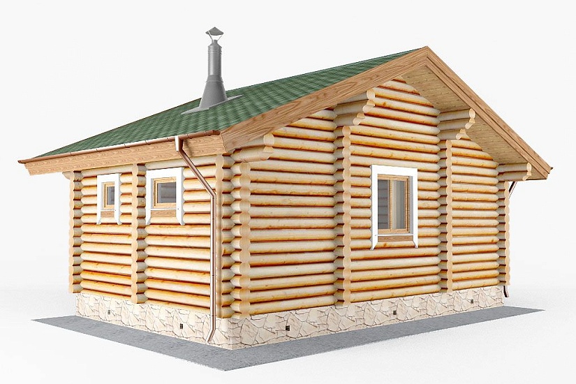 БАНЯ ИЗ БРЕВНА Б-45 БАНЯ ИЗ БРЕВНА Б-45