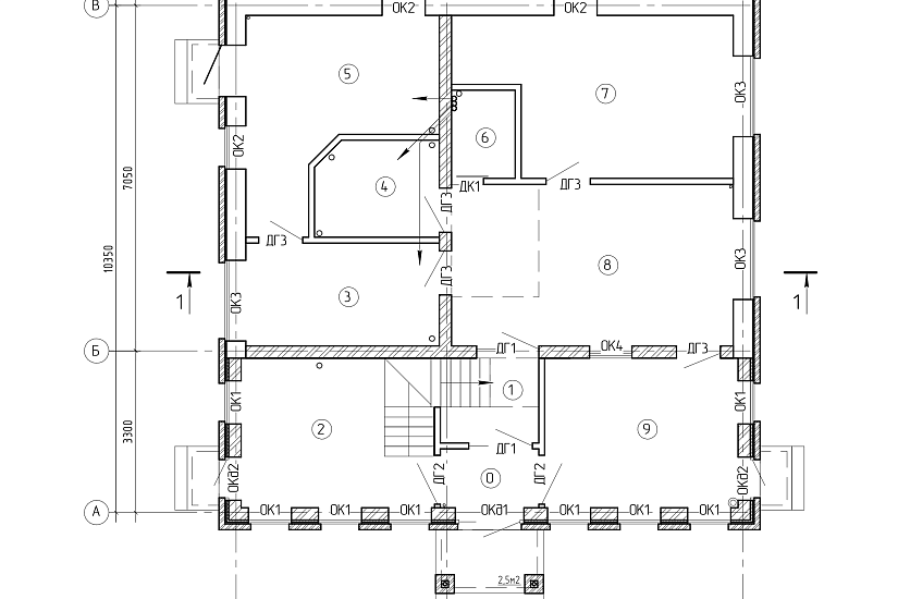 Дом-1,5эт-кирпич-каркас-10350х10350-ЭП