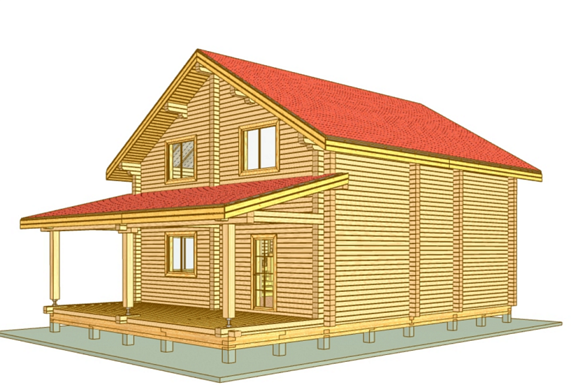 Дом-брус-2этажа-9500х12000-АР-КД