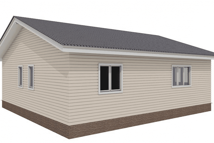 Дом на 2 кв.-каркас 150мм-10700х13450мм-1эт-АР-КР