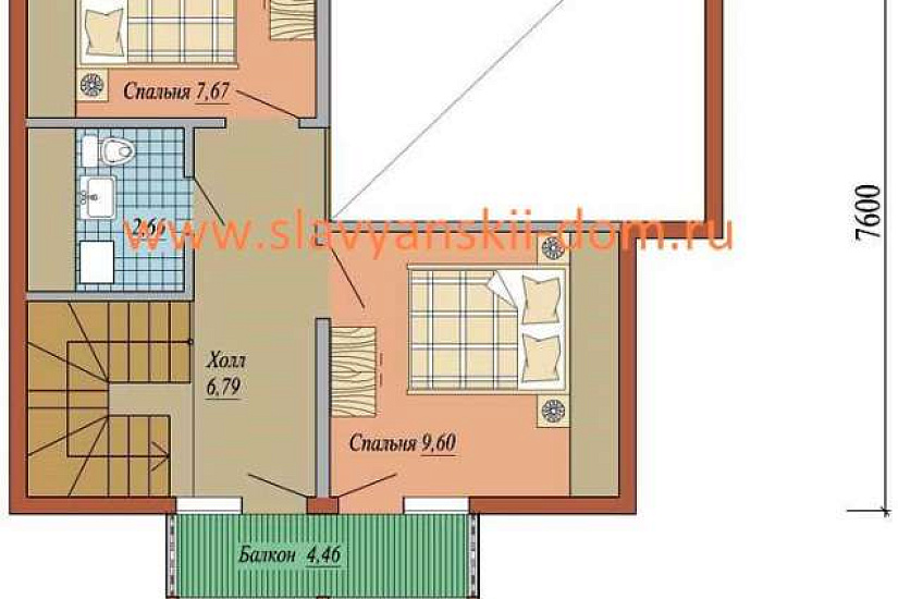 Проект "СП-05": жилой дом из сэндвич-панелей, с балконом Проект "СП-05": жилой дом из сэндвич-панелей, с балконом
