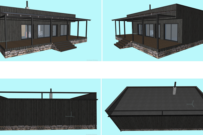 Дом-каркасные-1этаж-9545х11675-ЭП Дом-каркасные-1этаж-9545х11675-ЭП