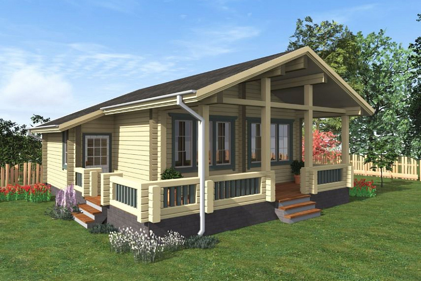 Проект дома из бруса №891 Проект дома из бруса №891