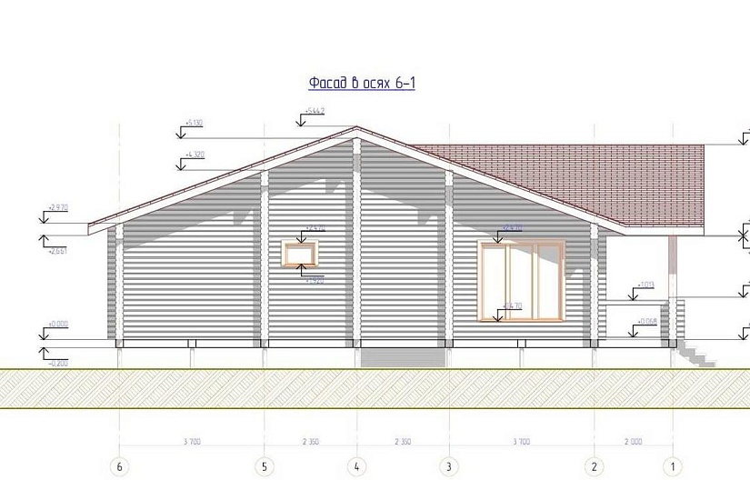 Индивидуальный жилой дом из профилированного бруса
