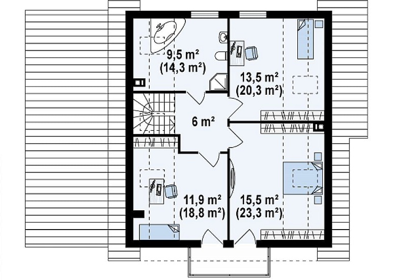 ДОМ ИЗ ГАЗОБЕТОНА ГД-185б