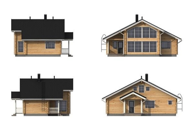 Дом из бруса Чистополь 93s