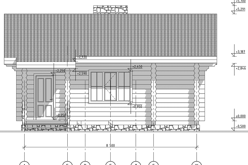 Дом-бревно260мм-11000х8500мм-1эт-АР
