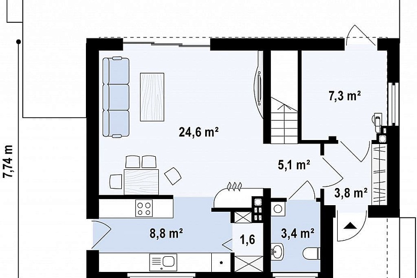 ДОМ ИЗ ГАЗОБЕТОНА ГД-96