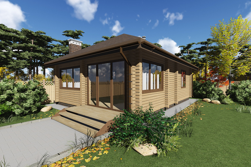 Баня из бруса №823