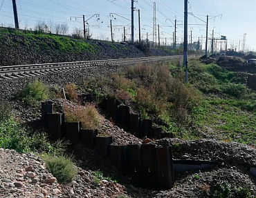 Расчет винтовой сваи на горизонтальную нагрузку в рамках реконструкции ж/д путей