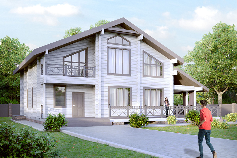 Проект дома из бруса №995 РП