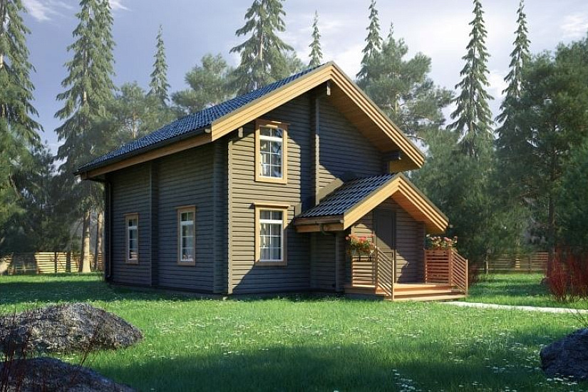 Проект дома из бруса №549 Проект дома из бруса №549