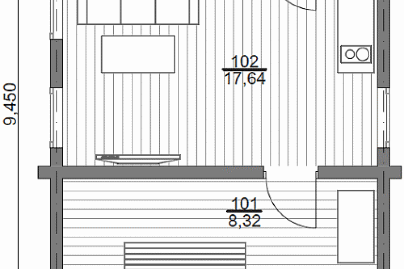 Баня ПБ - 90 кв.м