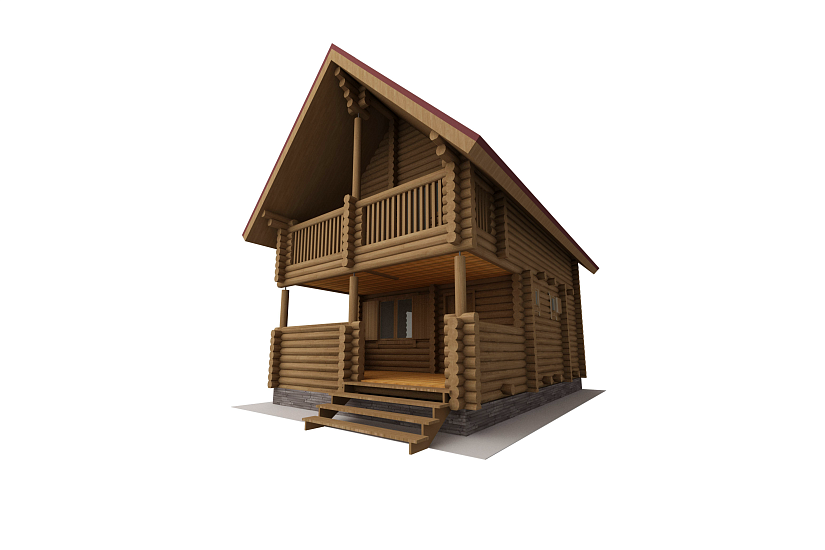 Баня-1,5эт-бревно200мм-8650х5600мм-ЭП