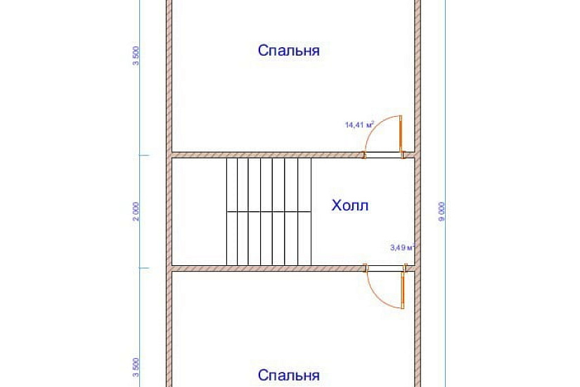 Дом из бруса №27 9x7,5 м Дом из бруса №27 9x7,5 м