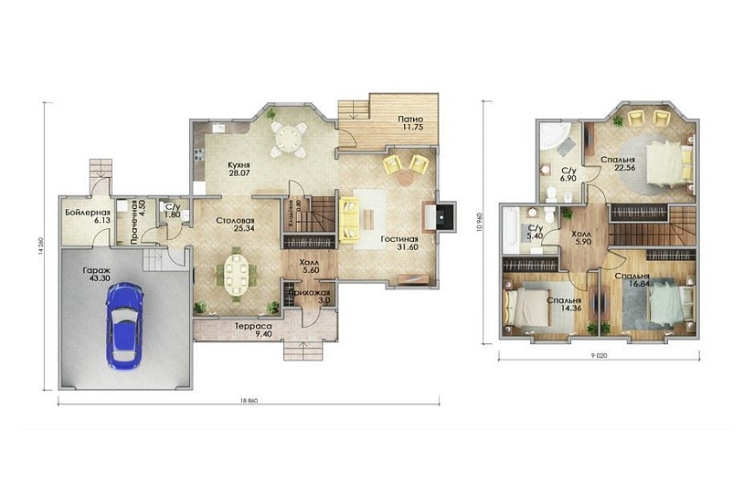 Каркасный дом КД-237
