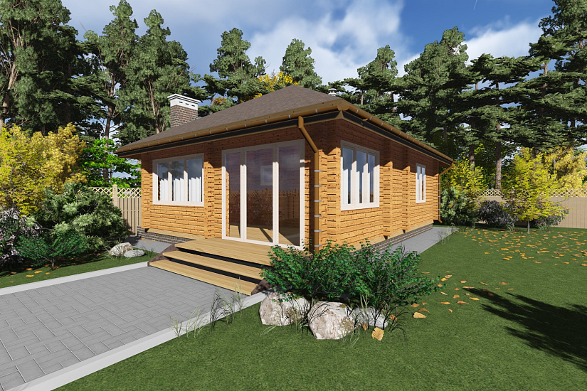 Баня из бруса №823