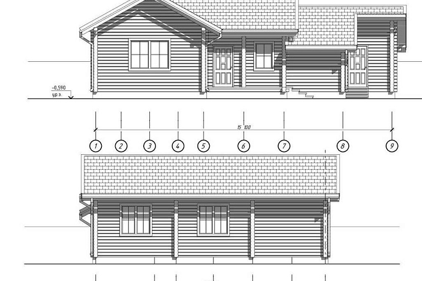 Баня из профилированного бруса