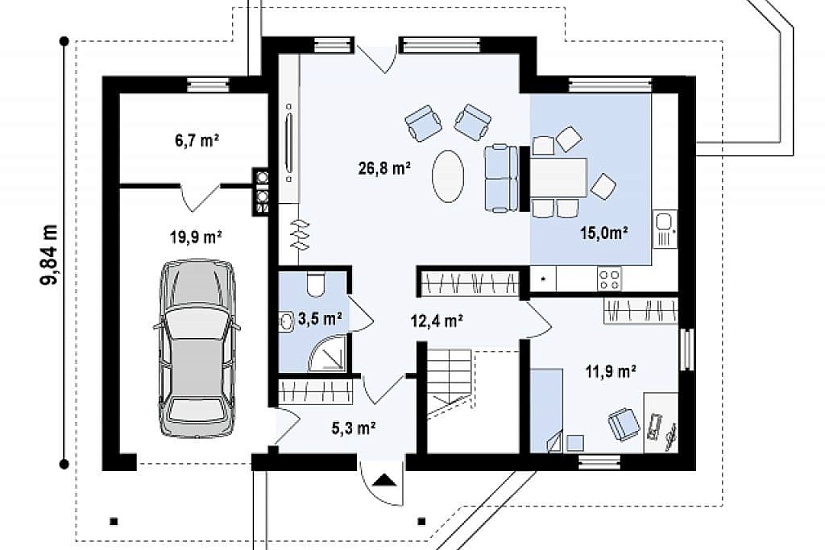 ДОМ ИЗ ГАЗОБЕТОНА ГД-184