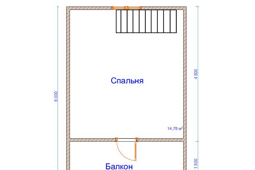 Дом из бруса №14