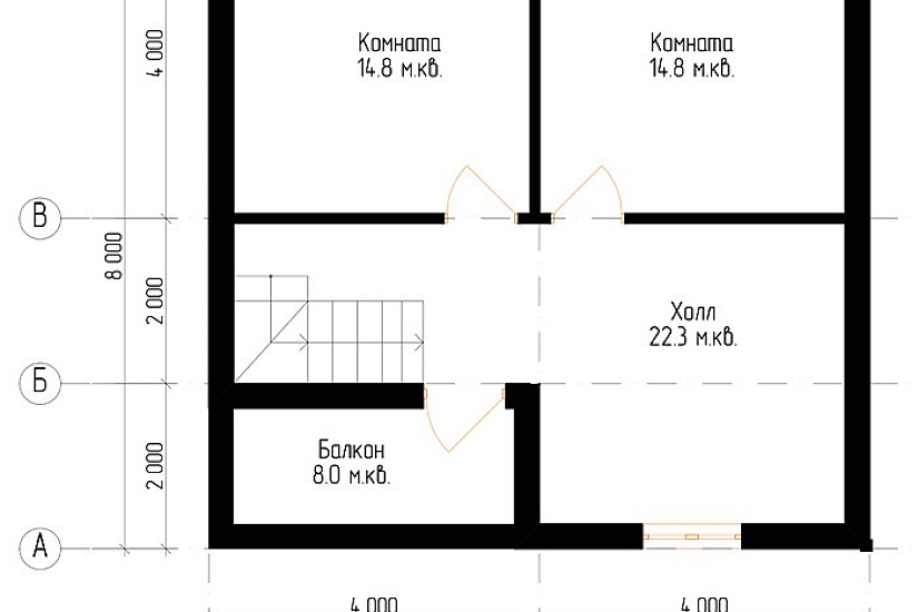 Брусовой дом №14