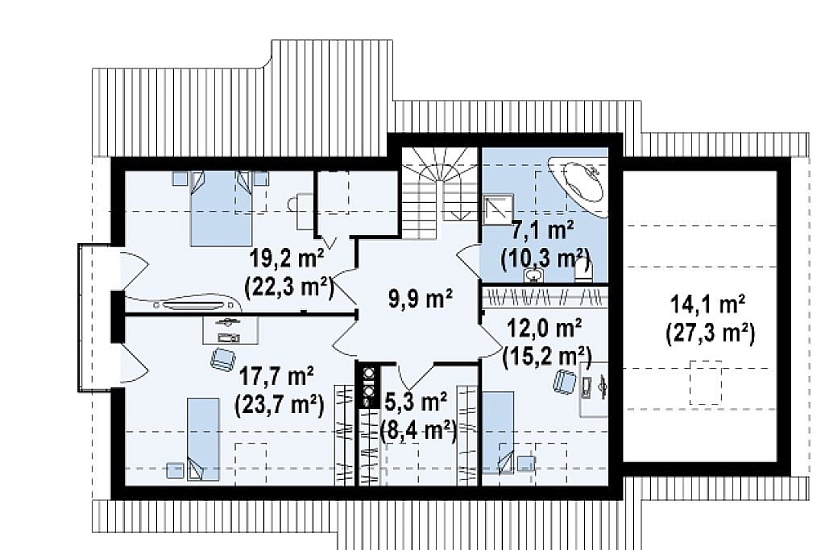 ДОМ ИЗ ГАЗОБЕТОНА ГД-208