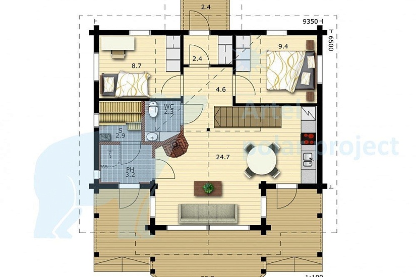 Проект дома POLAR 80 Проект дома POLAR 80