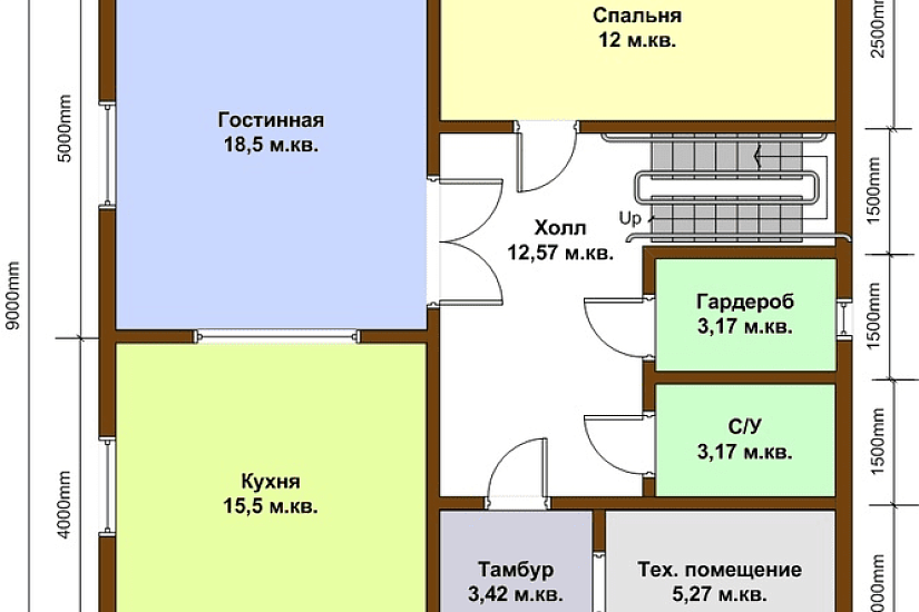 Каркасный дом 9Х9 148 м.кв.