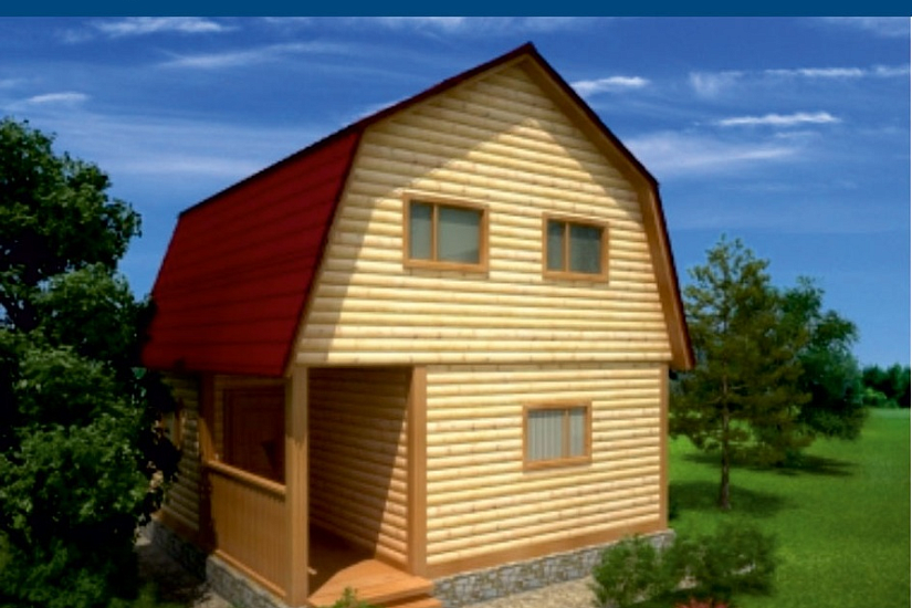 Каркасный дом 6х6 К1 П13