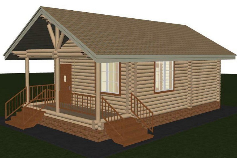 Дом-бревно200мм-10250х5500-1эт-АР