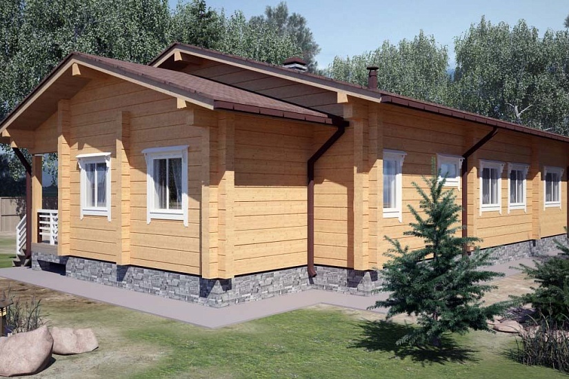 Дом из клееного бруса КБ-200