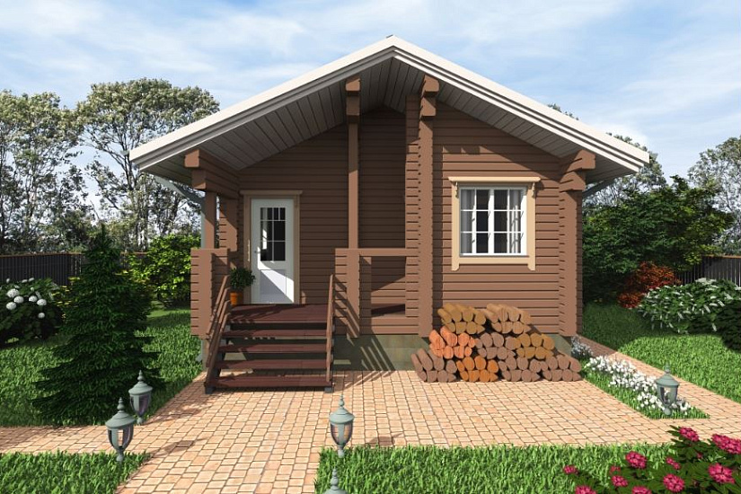 Проект бани из бруса №845
