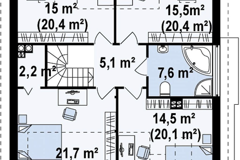 ДОМ ИЗ ГАЗОБЕТОНА ГД-196