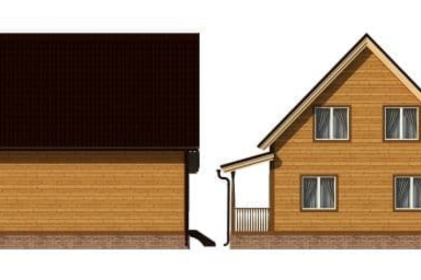 ДОМ ИЗ БРУСА ДБр-134а