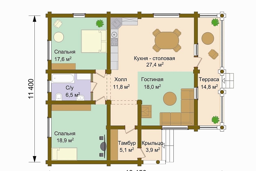 Проект дома "Лесной"