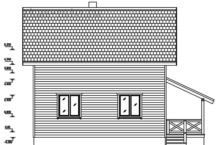 Дом 8,5х8,5-1,5эт-каркасник-КД Дом 8,5х8,5-1,5эт-каркасник-КД