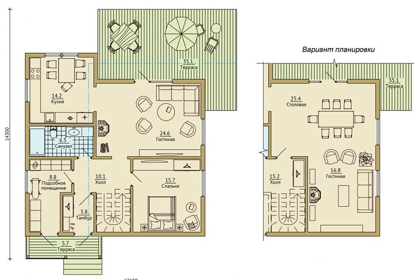 Дом ГБ 165,6 кв.м