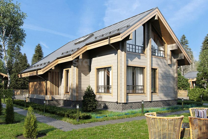 Проект дома из бруса №513