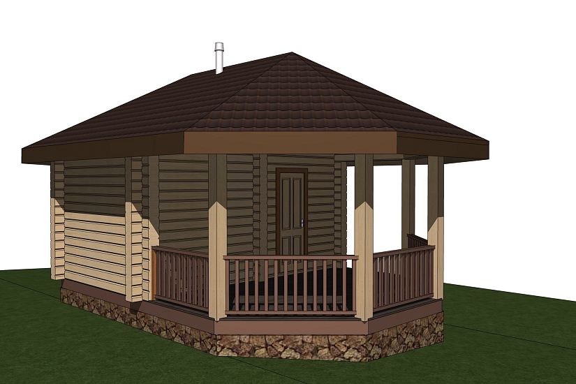 Баня-бревно-5000х8000-ЭП