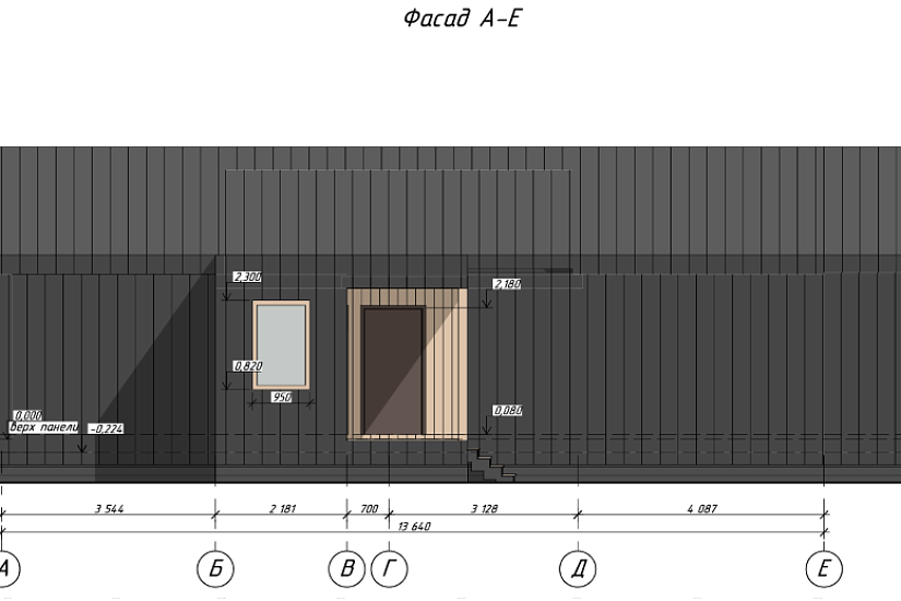 Дом-панельно-каркасный-1этаж-9850х16140-АР