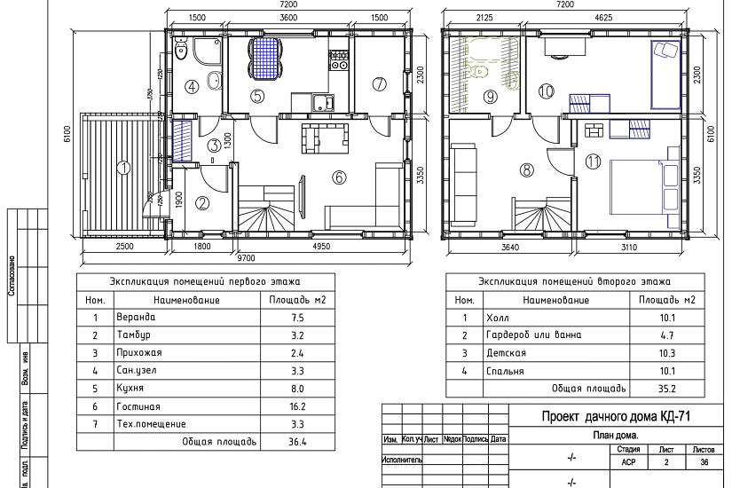 Дом 7х6-1,5эт-каркасник-КД Дом 7х6-1,5эт-каркасник-КД