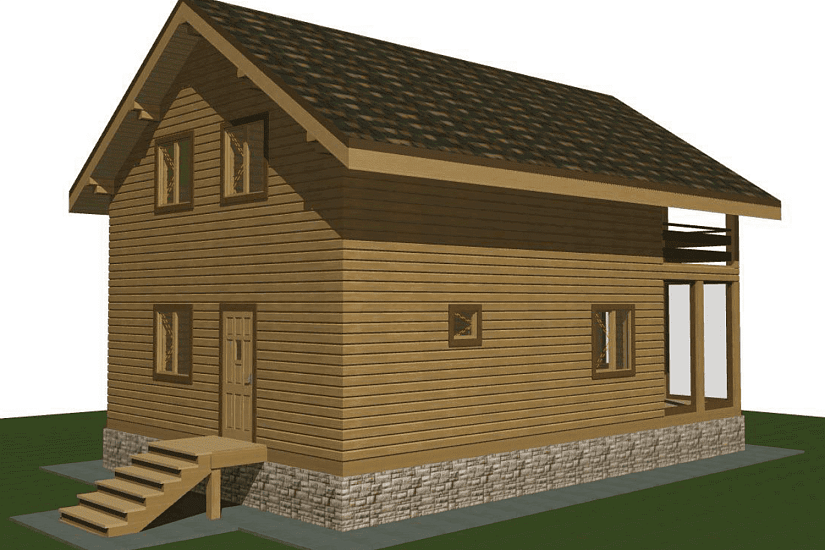 Дом-брус200х150мм-11000х70000мм-1,5эт-АР Дом-брус200х150мм-11000х70000мм-1,5эт-АР