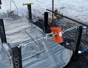 Испытания грунтов забивными сваями в рамках строительства СЭС