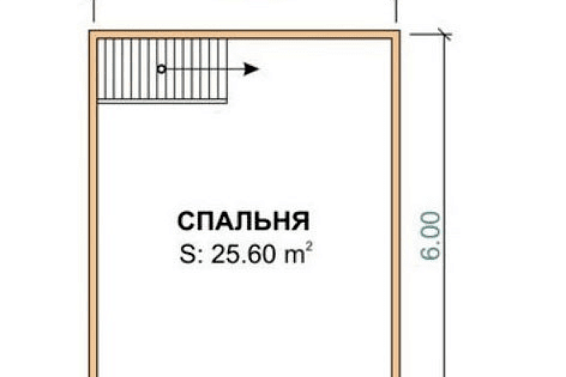 Каркасный дом 6х6 К1 П13