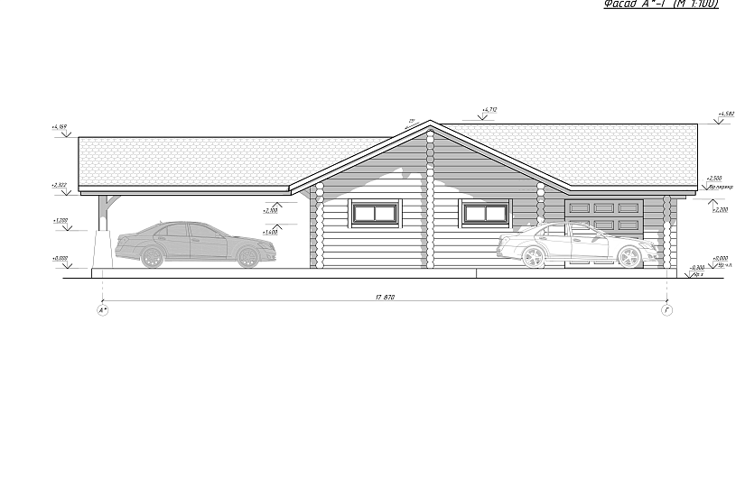Гараж-бревно240мм-9400х11000-АР-КД Гараж-бревно240мм-9400х11000-АР-КД